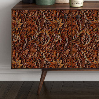 Gesneden Houten Bloem Scroll Decoupage Tissuepapier