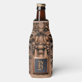 Gesneden Houten Monogram Flessenkoeler Flesjeskoeler