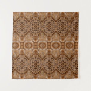 Gesneden houten wand, sabotachtig, oud, antiek, wandkleed