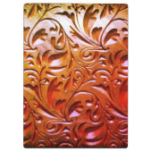 Gesneden houtnerf look abstract bruin klembord (Achterkant)