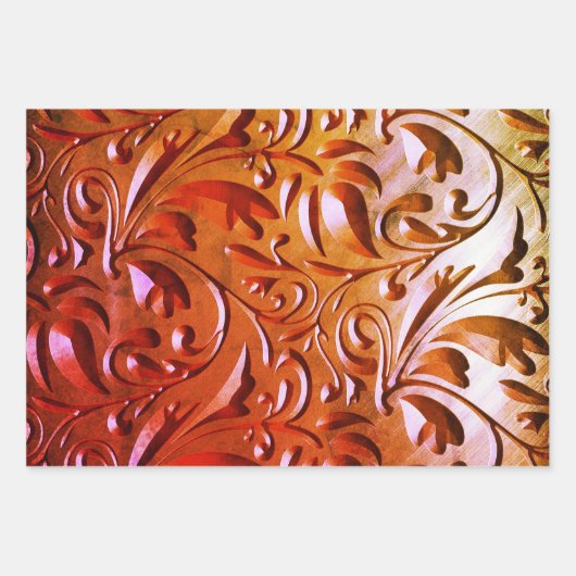 Gesneden houtnerf look elegant bevlekt inpakpapier vel (Voorkant 2)