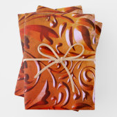 Gesneden houtnerf look elegant bevlekt inpakpapier vel (In situ)