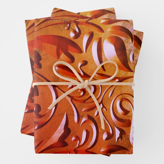 Gesneden houtnerf look elegant bevlekt inpakpapier vel (In situ)