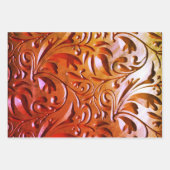 Gesneden houtnerf look elegant bevlekt inpakpapier vel (Voorkant)