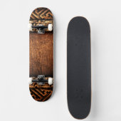 Gesneden houtpatroon skateboard (Voorkant)