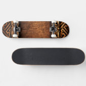 Gesneden houtpatroon skateboard (Horizontaal)