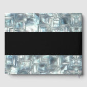 Gesneden Ice Texture bruiloft Gastenboek (Achterkant)