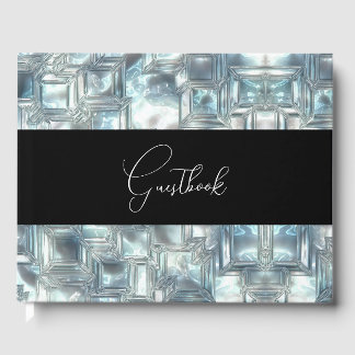 Gesneden Ice Texture bruiloft Gastenboek