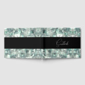 Gesneden Ice Texture bruiloft Gastenboek (Volledig)