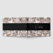 Gesneden Ice Texture bruiloft Gastenboek (Volledig)