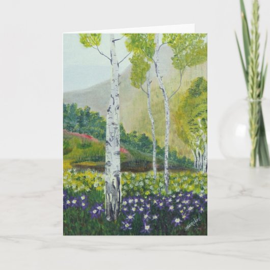 Gesneden in een Boom Feestdagen Kaart (Voorkant)