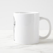 Gesneden in schaduw grote koffiekop (Rechts)
