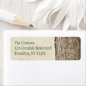 Gesneden Initialen & datum Adreslabel Etiket (Insitu)