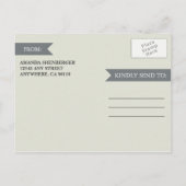 Gesneden Initialen Heart Oak Tree Save The Date Ca Aankondigingskaart (Achterkant)