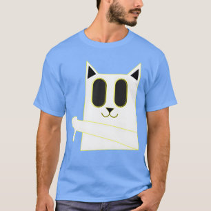 gesneden kat gesneden kat boos jongen t-shirt