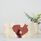 Gesneden kettinghartrepen Gift Kaart (Staand voorkant)