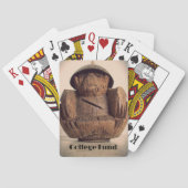Gesneden Kokosnoot Aap Bank Fun Kitsch Fotografisc Pokerkaarten (Achterkant)