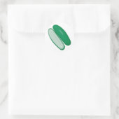 gesneden komkommer ronde sticker (Tas)