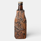  gesneden leder flesjeskoeler (Fles Voorkant)