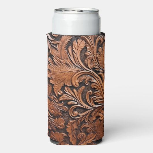 gesneden leder seltzer blikjeskoeler (Seltzer Achterkant)