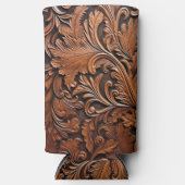  gesneden leder seltzer blikjeskoeler (Voorkant)