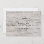 Gesneden Liefste Wil je onze Bloemenmeisje zijn Vo (Achterkant)