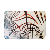 Gesneden lijnen van verschillende kleuren op licht badmat (Voorkant)