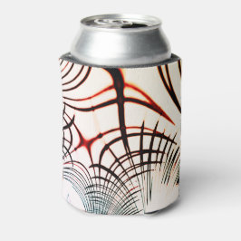 Gesneden lijnen van verschillende kleuren op licht blikjeskoeler