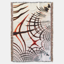 Gesneden lijnen van verschillende kleuren op licht deken