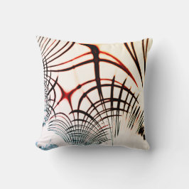 Gesneden lijnen van verschillende kleuren op licht kussen