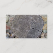 Gesneden logbestand, achtergrond Woodgrain textuur Visitekaartje (Achterkant)