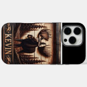 Gesneden Moose houten teken Case-Mate iPhone Case (Achterkant (horizontaal))