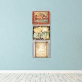 Gesneden overzicht, Verenigde Staten van Amerika Canvas Afdruk (Insitu (Houten vloer))