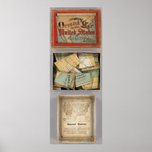 Gesneden overzicht, Verenigde Staten van Amerika Poster