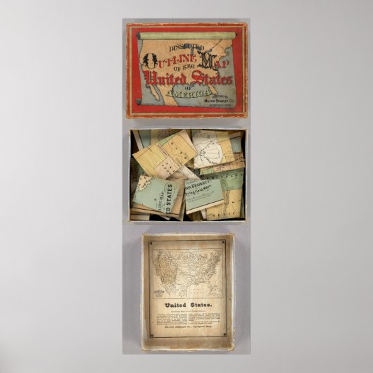 Gesneden overzicht, Verenigde Staten van Amerika Poster (Voorkant)