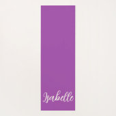 Gesneden Paarse / ivoren harten "Just Breath" Yogamat (Achterkant)