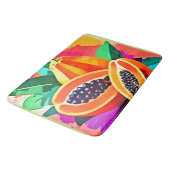 Gesneden Papaya Pop Art Badmat (Gekanteld)