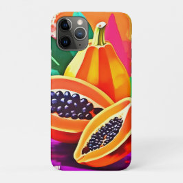 Gesneden Papaya Pop Art Case-Mate iPhone Case