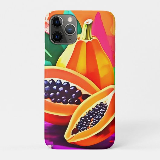 Gesneden Papaya Pop Art Case-Mate iPhone Case (Achterkant)