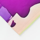 Gesneden Papaya Pop Art Fleece Deken (Hoek)