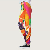Gesneden Papaya Pop Art Leggings (Links)