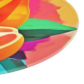 Gesneden Papaya Pop Art Snijplank (Hoek)