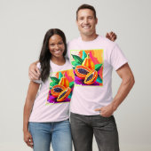 Gesneden Papaya Pop Art T-shirt (Unisex)