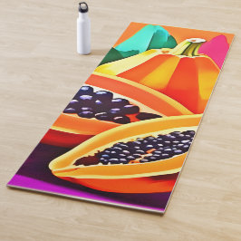 Gesneden Papaya Pop Art Yogamat