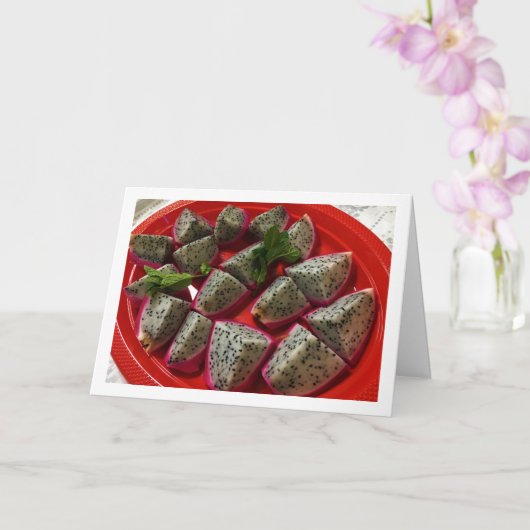 Gesneden Pitaya - Drakenfruit Kaart (Orchidee)