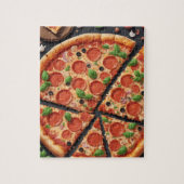 gesneden pizza legpuzzel (Verticaal)