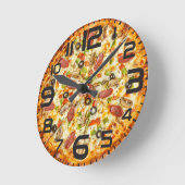 Gesneden Pizza Ronde Klok (Hoek)