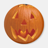 Gesneden Pompoen Halloween Magnet (Voorkant)