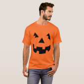 Gesneden Pompoen Hoofd T-shirt (Voorkant volledig)
