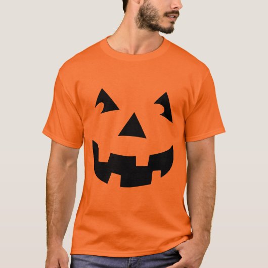 Gesneden Pompoen Hoofd T-shirt (Voorkant)